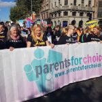 Members of Parents for Choice attending the 2018 March for Choice