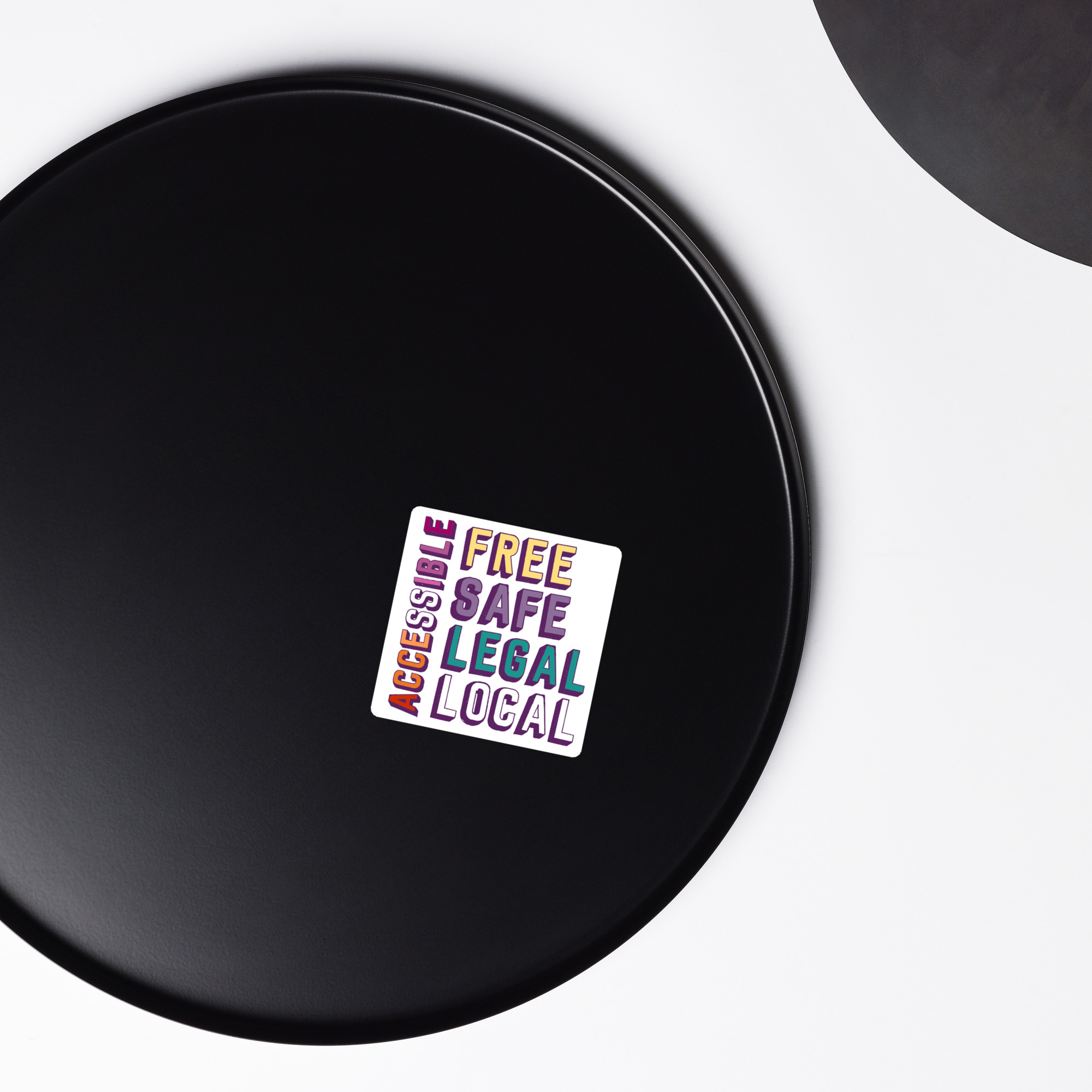 Free Safe Legal Local Accessible (lesbian pride) magnet - Image 3