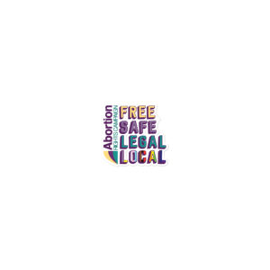 Free Safe Legal Local (Pride) sticker