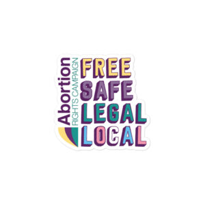 Free Safe Legal Local (trans pride) sticker